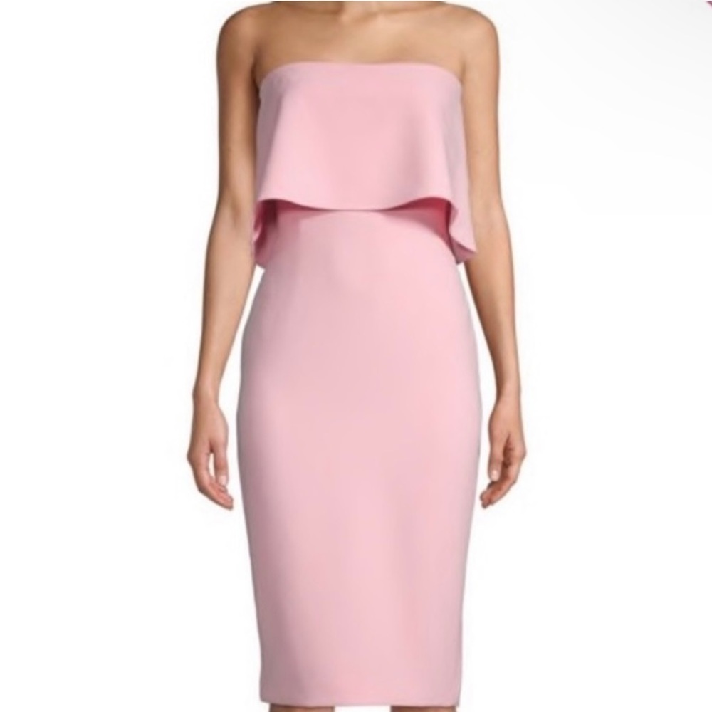 Lively Strapless Pink Midi Dress in Size 2